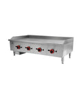 Fry-top pe gaz cu placă cromată Cuistance EGG48SX, 1204 mm