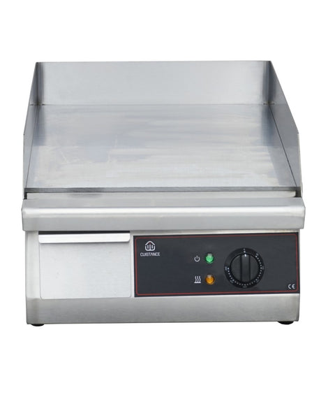 Fry-top electric cu placă cromată netedă Cuistance GR400, 400 mm