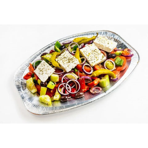 Platou oval din aluminiu de unica folosinta