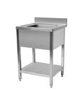 Spălător inox cu 1 cuvă Cuistance STSK077, 700 × 700 mm
