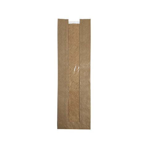Paper bag with window