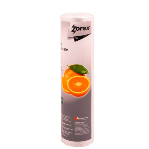 Pungi alimentare Zorex, 3kg, 500 buc/rola, din HDPE transparent