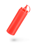Sticlă de plastic squeeze pentru ketchup, 12 oz, transparentă/pentru sosuri