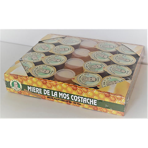 Set cutiuțe individuale miere polifloră Moș Costache 60x20g pentru mic dejun HORECA.