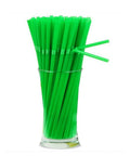 Paie flexibile biodegradabile verzi, 240x6mm, set 400 buc