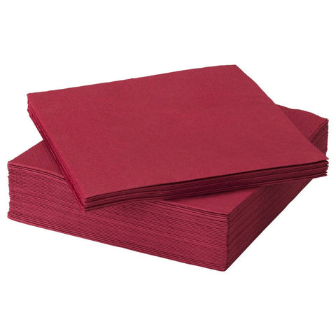 Șervețele de masă 33x33 cm, 2 straturi, culoare Bordeaux, Horeca