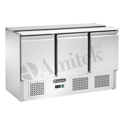 Saladetă frigorifică ventilată GN 1/1 Amitek AK923V, 1365 × 700 mm