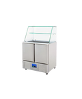 Saladetă refrigerată cu protecție de sticlă Cuistance S900VG, 900 × 700 mm