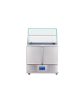 Saladetă refrigerată cu protecție de sticlă Cuistance S900VG, 900 × 700 mm