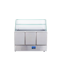 Saladetă refrigerată cu protecție de sticlă Cuistance S903VG, 1365 × 700 mm