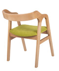 Scaun din lemn BS200 verde, modern și durabil, perfect pentru a adăuga o pată de culoare în spațiile HORECA.