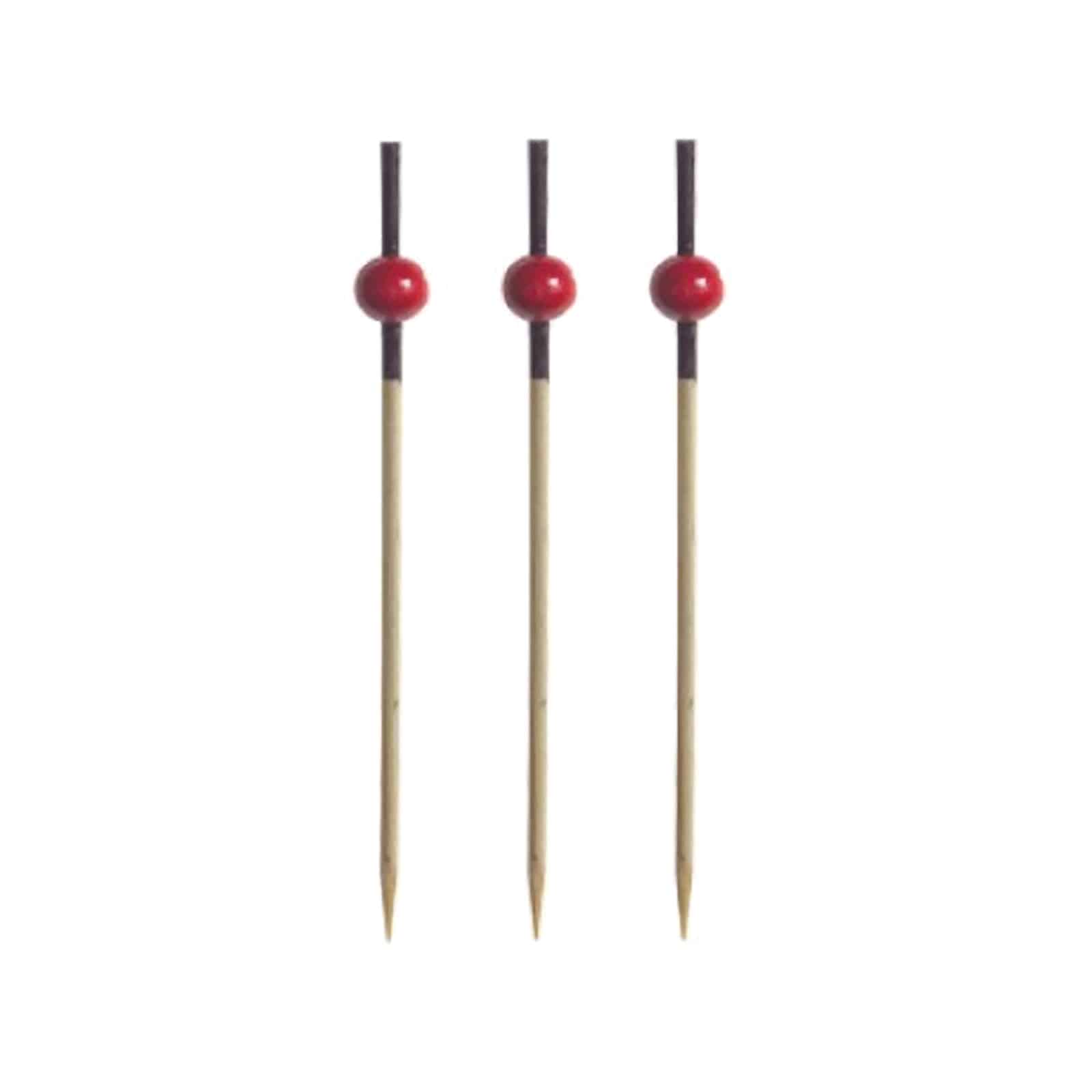 Scobitori decor pick cocktail - Capăt roșu