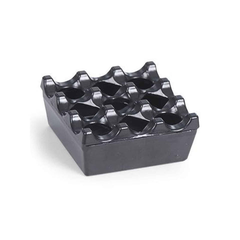 Scrumiera cu protectie la vant,Kapp - 8x8x3.5cm neagra