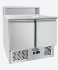 Masă frigorifică cu 2 uși și blat de granit Atosa ESL3831GR