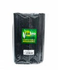 Paie negre compostabile, 150x8mm, 250 buc/set