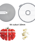 Accesorii robot legume 10mm, pentru tăieri precise și uniforme în bucătăriile profesionale HORECA.