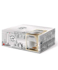 Set Cafea Bormioli Parma, Opal Alb 220ml, 6 Cești cu Farfurii