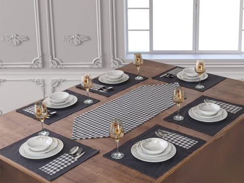 Napron cu agătătoare, Model 217, 450x300mm, set 6 bucăți, pentru prezentare HORECA