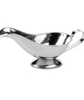 Sosieră elegantă din inox 6x6 cm, ideală pentru servirea rafinată a sosurilor în restaurante HORECA.