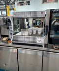 Stație profesională de banc North Naxos/2 pentru păstrarea la cald a cartofilor prăjiți în restaurante și fast-food.