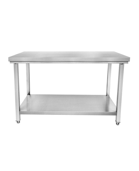 MASA DE LUCRU INOX CU POLITA 140X70X85CM CUISTANCE