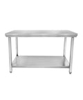 Masă de lucru inox joasă cu poliță Cuistance STTF167S, 1600 × 700 mm