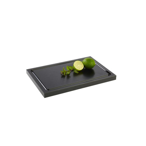 Tocator bar negru, 33x18x1 cm, material compozit