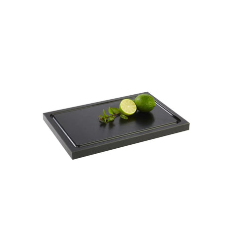 Tocator bar negru, 33x18x1 cm, material compozit