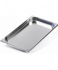 Vaschetă gastro profesională din inox GN 1/1, adâncime 4 cm, pentru HORECA.