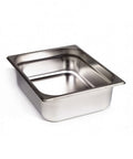 Vaschetă gastro profesională din inox GN 1/1, adâncime 2.5 cm, ideală pentru HORECA.
