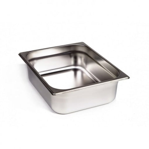Vaschetă gastro profesională din inox GN 1/1, adâncime 2.5 cm, ideală pentru HORECA.