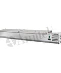 Vitrină frigorifică pentru ingrediente pizza Amitek AK20438L, cu capac, 2000 × 395 mm